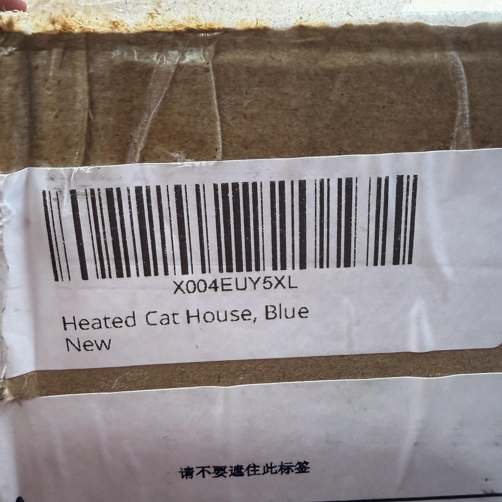 Heated Cat House Blue Cave Bed Electric Pet Shelter Outdoor‎ Indoor Winter New